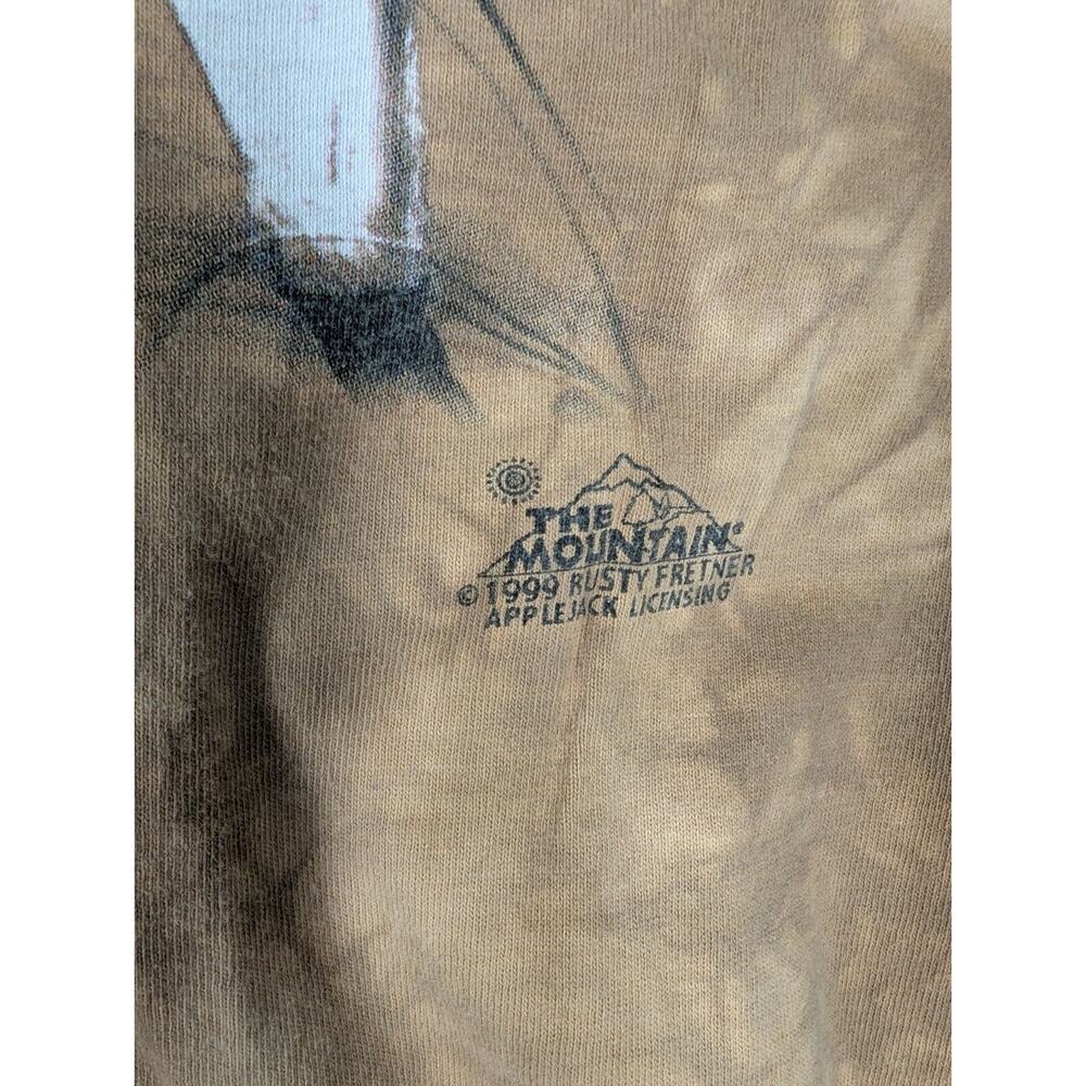 Vintage 1999 The Mountain Moose Tie-Dye T-Shirt XL Nature Animal Wild Life - Picture 3 of 8
